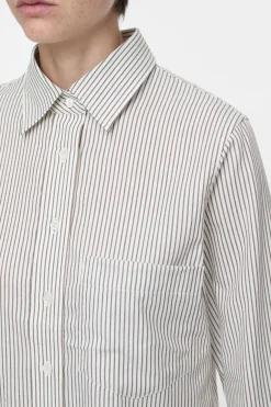 Closed Striped shirt blouse Ivory Hot