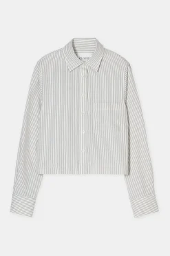 Closed Striped shirt blouse Ivory Hot