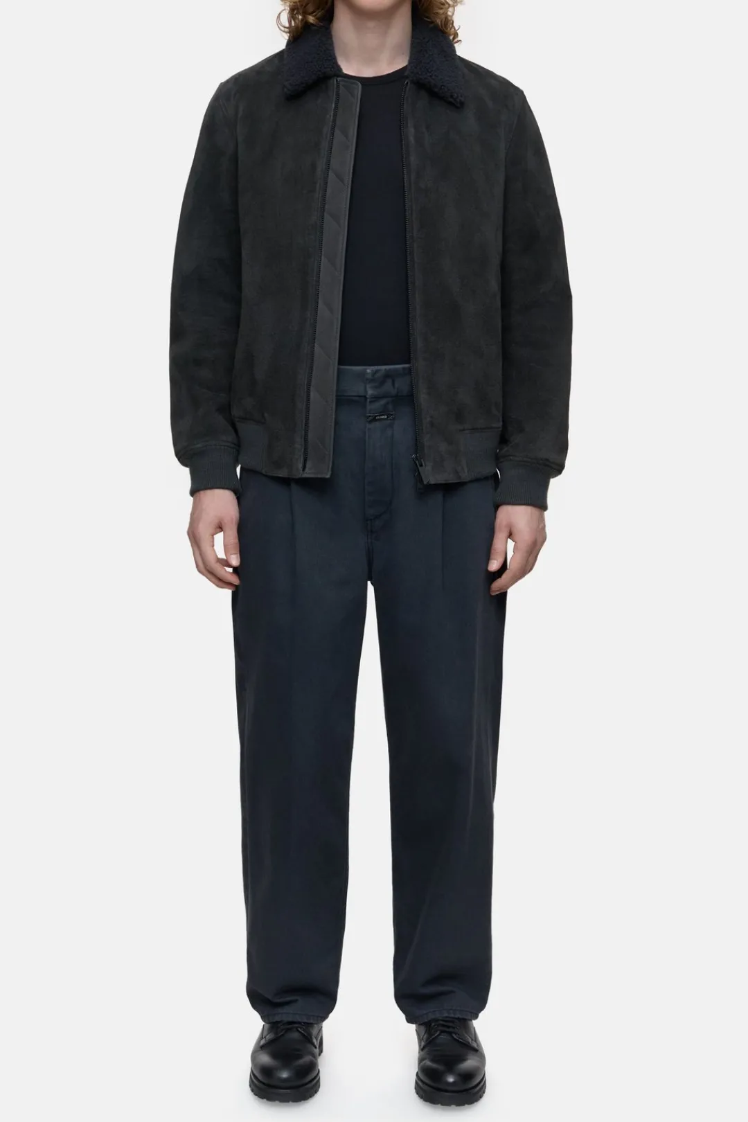 Closed Suede blouson Shadow blue Outlet