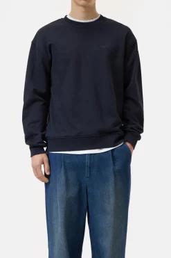 Closed Sweatshirt made from pure organic cotton Dark night Online