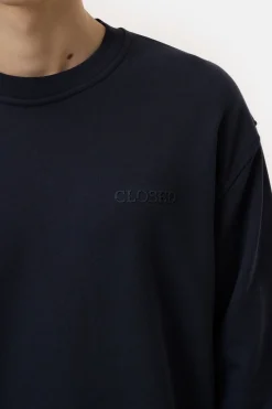 Closed Sweatshirt made from pure organic cotton Dark night Online