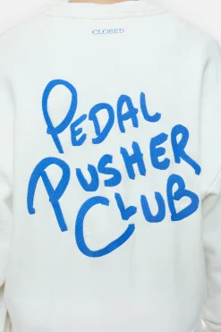Closed Sweatshirt with artwork Ivory New