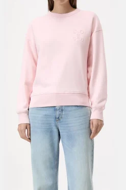Closed Sweatshirt with Logo English rose Sale