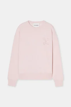 Closed Sweatshirt with Logo English rose Sale
