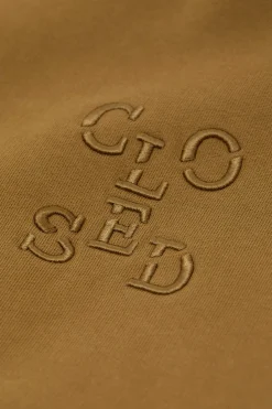 Closed Sweatshirt with Logo Tullamore brown Discount