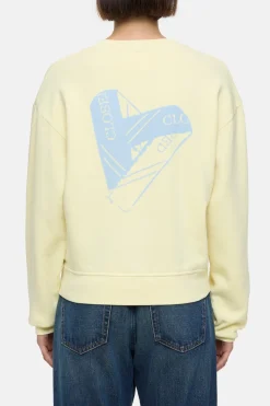 Closed Sweatshirt with print Vanilla beige Sale