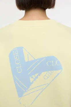 Closed Sweatshirt with print Vanilla beige Sale