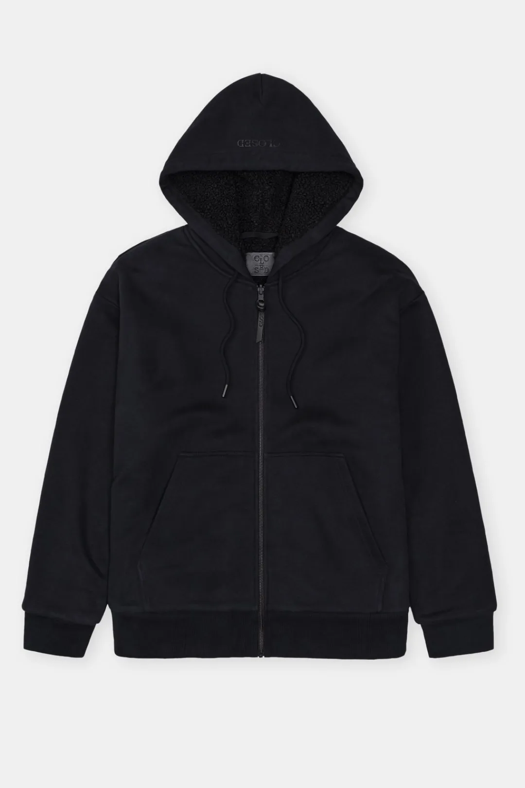 Closed Teddy Lined Hoodie Black
