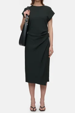Closed Textured viscose blend dress Irish coffee Online