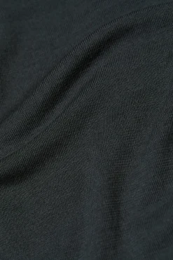 Closed Top made from organic wool and silk Pini green Discount