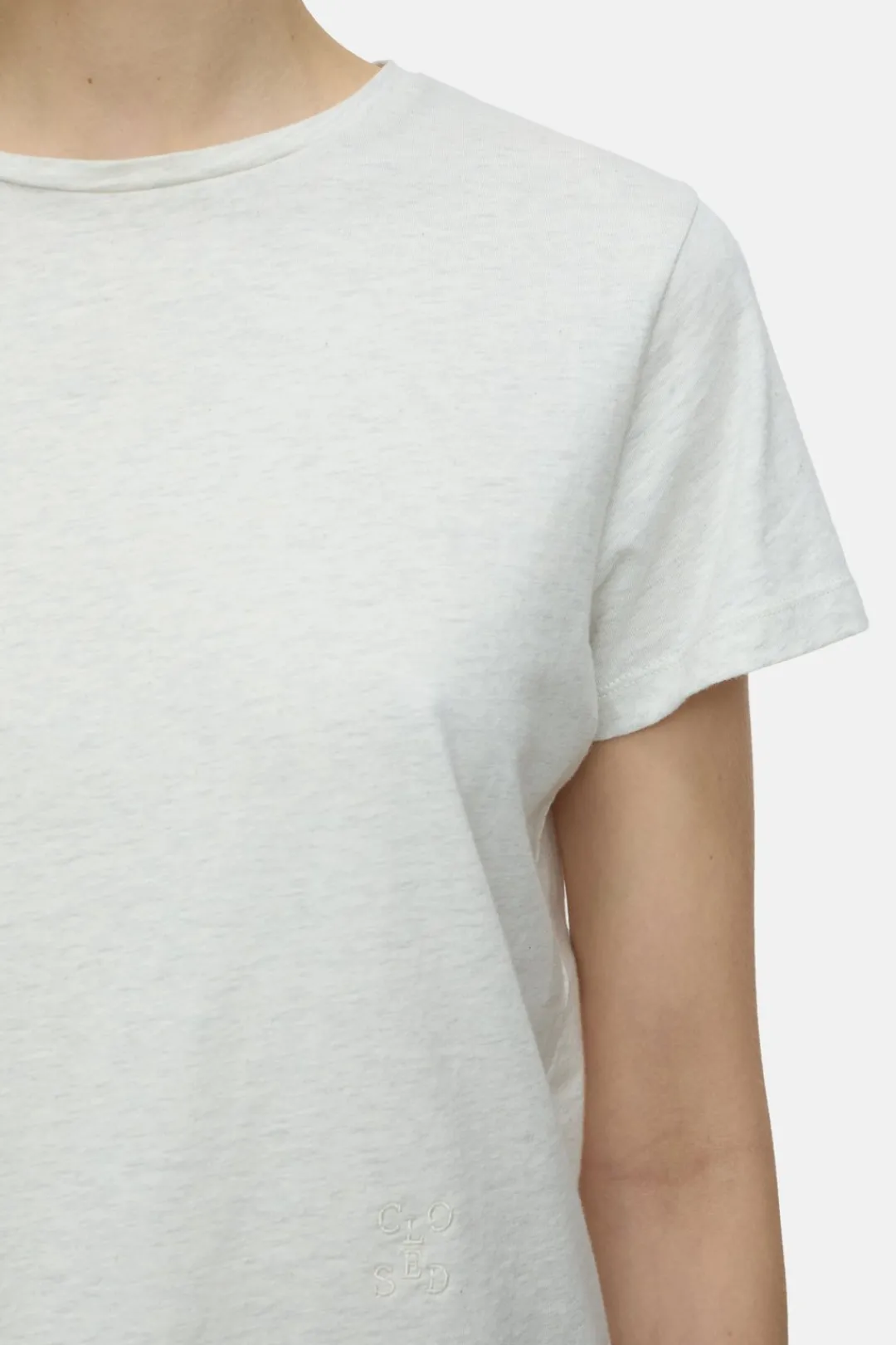 Closed T-shirt in melange look Sabbia beige Discount