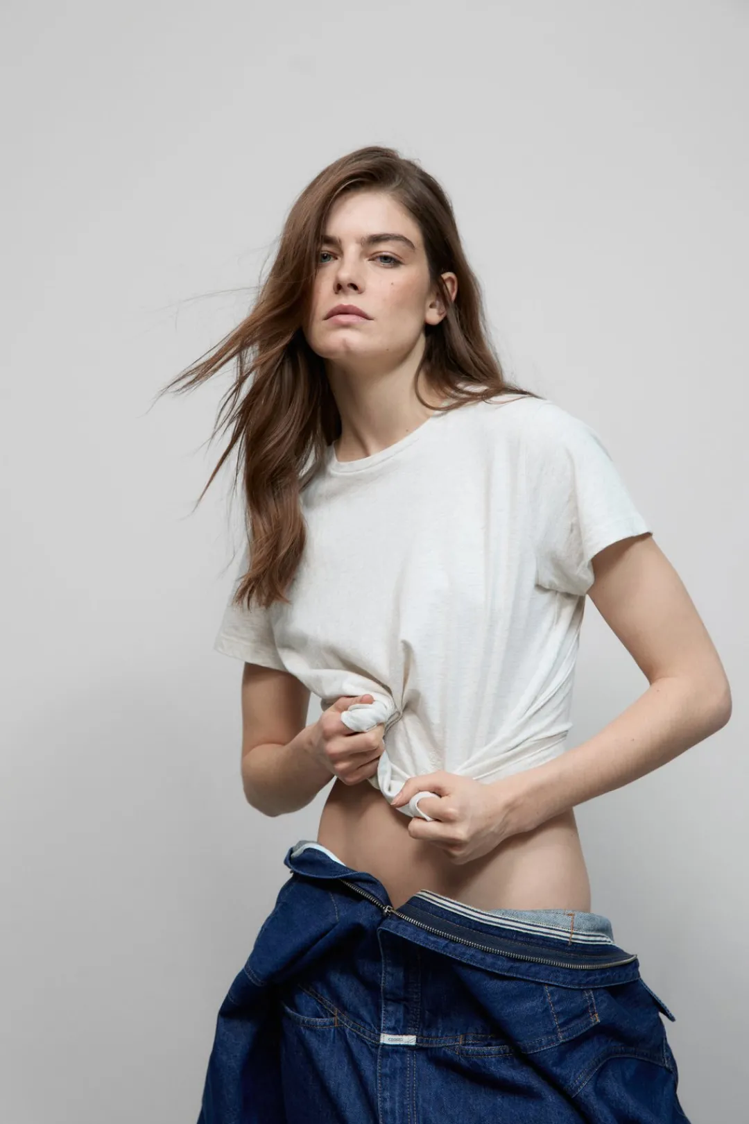 Closed T-shirt in melange look Sabbia beige Discount