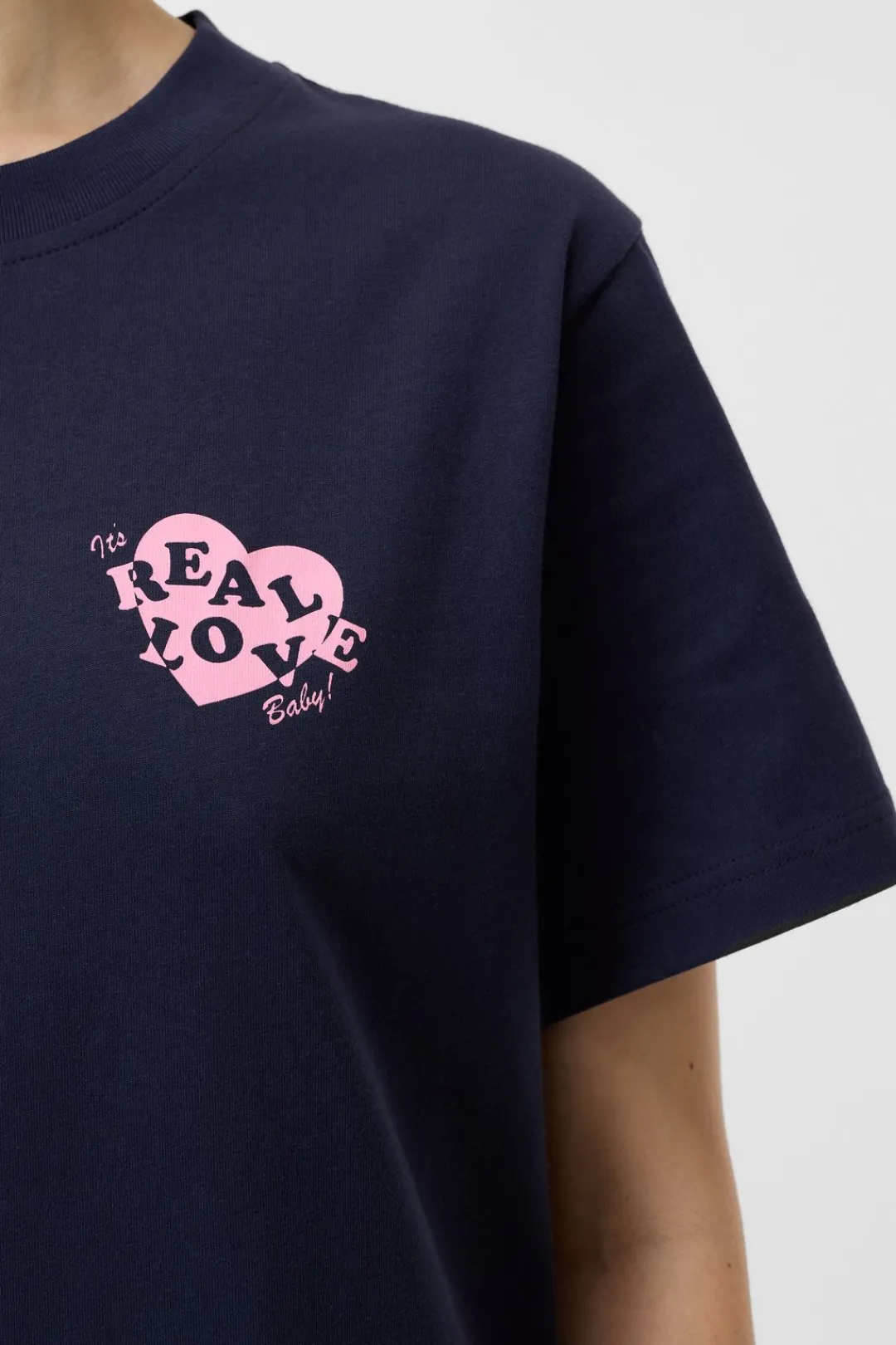 Closed T-shirt “It's real love, Baby!” Dark night Discount