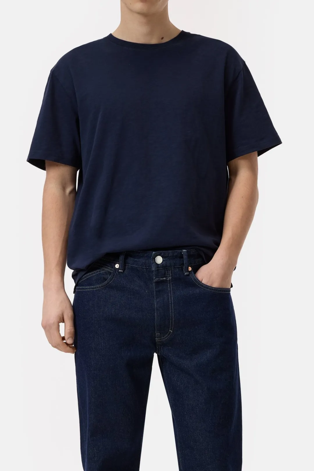 Closed T-shirt made from pure organic cotton Dark night Clearance
