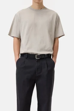 Closed T-shirt made from pure organic cotton Mud grey Discount