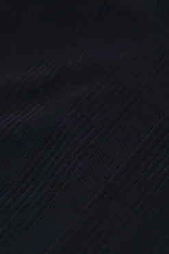 Closed T-shirt with buttons Black Clearance