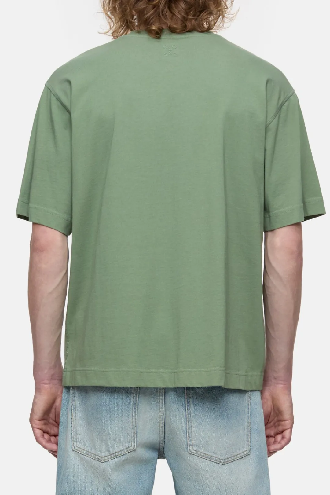 Closed T-shirt with logo Eucalyptus Outlet