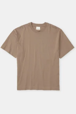 Closed T-shirt with logo Cashew cream Discount