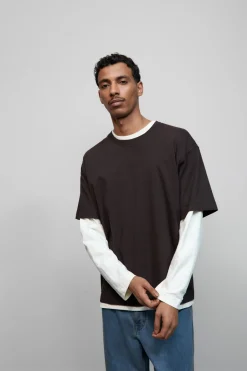 Closed T-shirt with logo Ebony Clearance