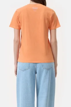 Closed T-shirt with print Pumpkin orange New