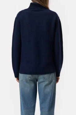Closed Turtleneck jumper in cashmere Dark night Hot