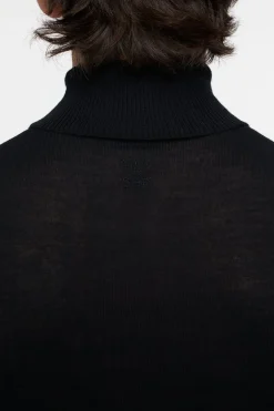 Closed Turtleneck jumper made from organic wool Black Best
