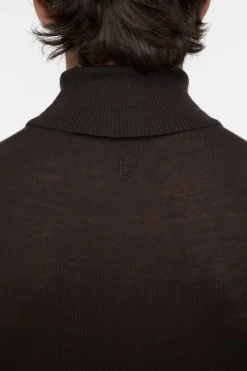 Closed Turtleneck jumper made from organic wool Ebony Clearance