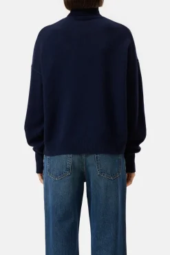 Closed Turtleneck jumper made from pure wool Dark night