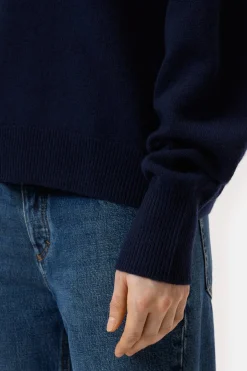 Closed Turtleneck jumper made from pure wool Dark night
