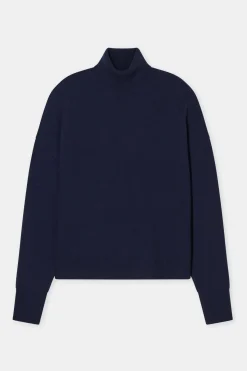 Closed Turtleneck jumper made from pure wool Dark night