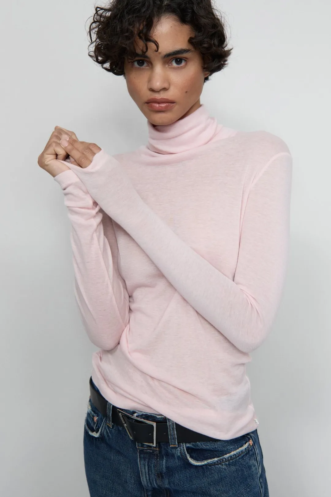 Closed Turtleneck Longsleeve English rose Hot