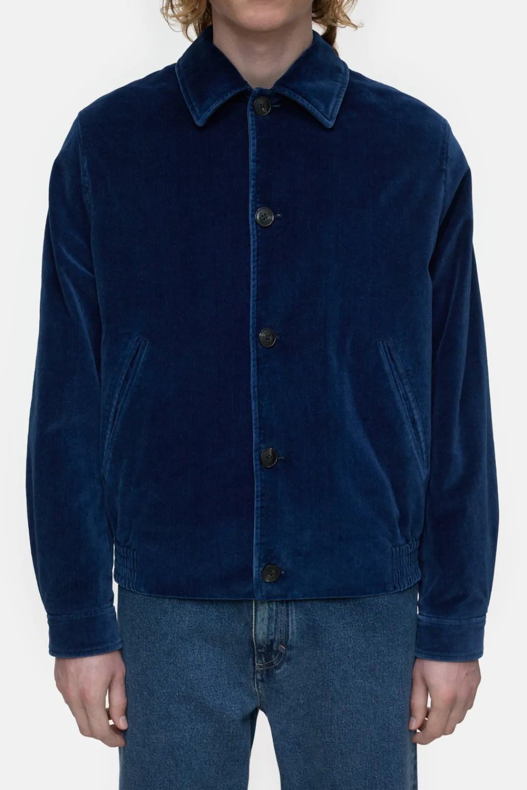 Closed Velvet blouson Indigo blue Best