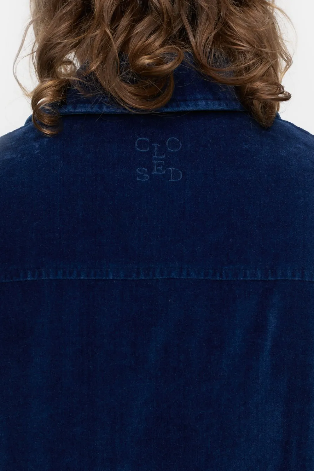 Closed Velvet blouson Indigo blue Best