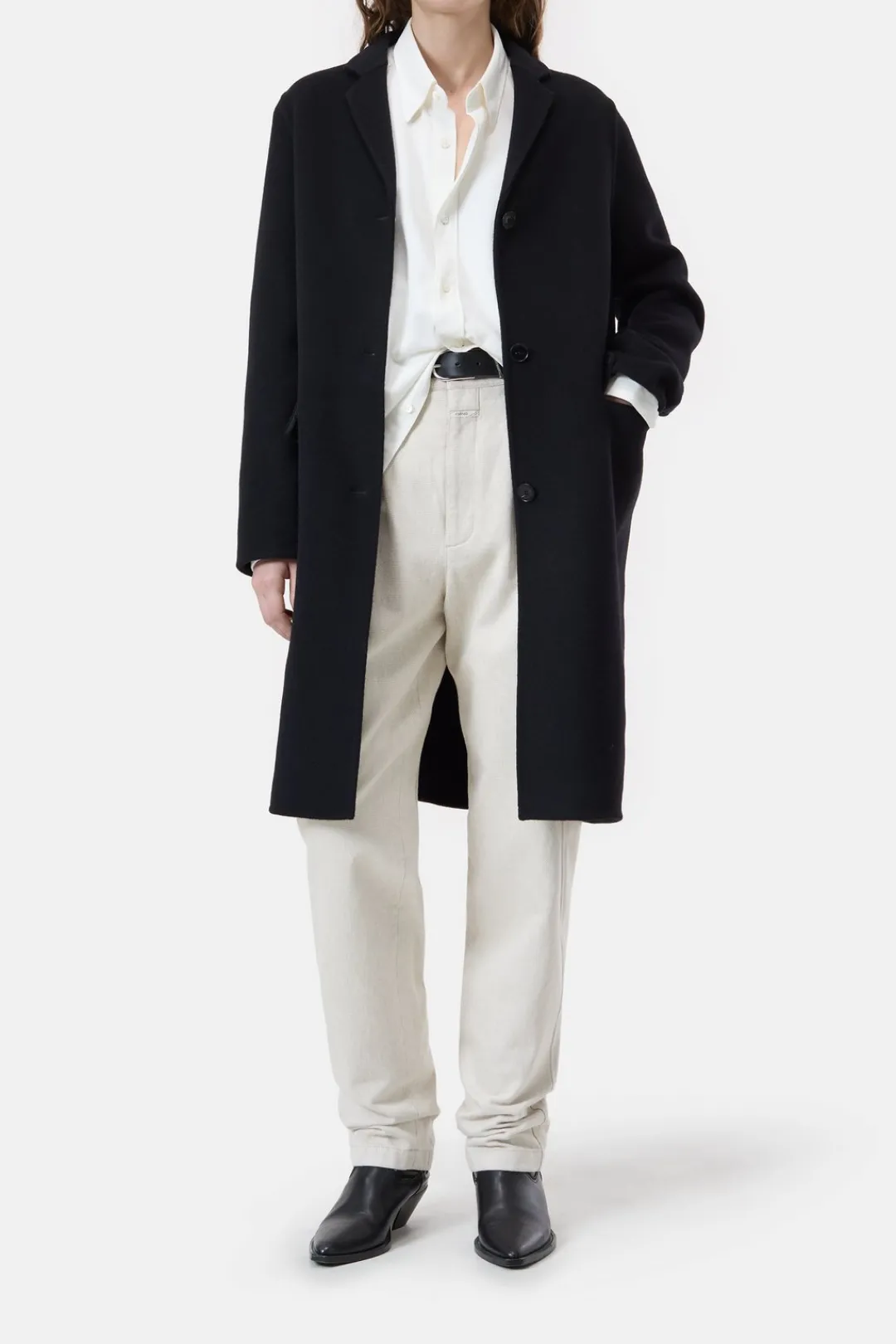Closed Virgin wool and cashmere blend coat Black Hot