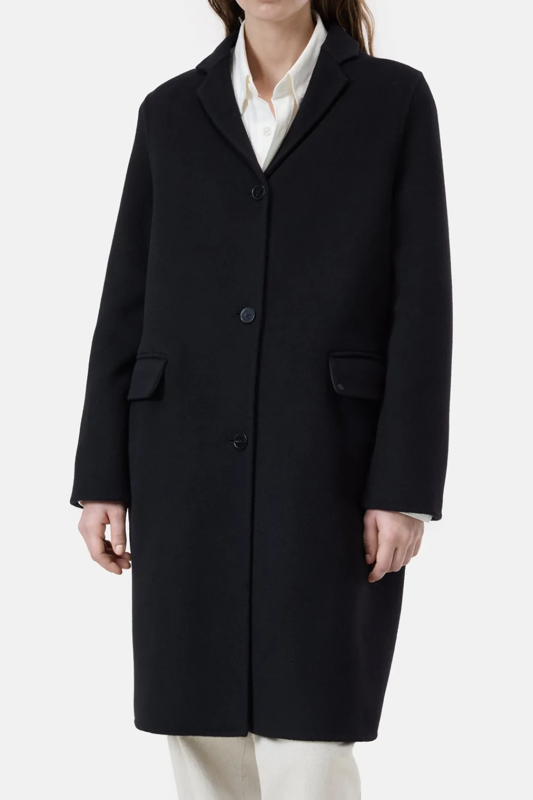 Closed Virgin wool and cashmere blend coat Black Hot