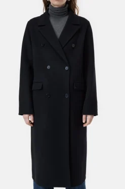 Closed Virgin wool and cashmere blend coat Black Online