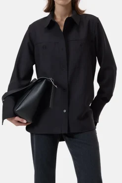 Closed Virgin wool blend shirt Black Best