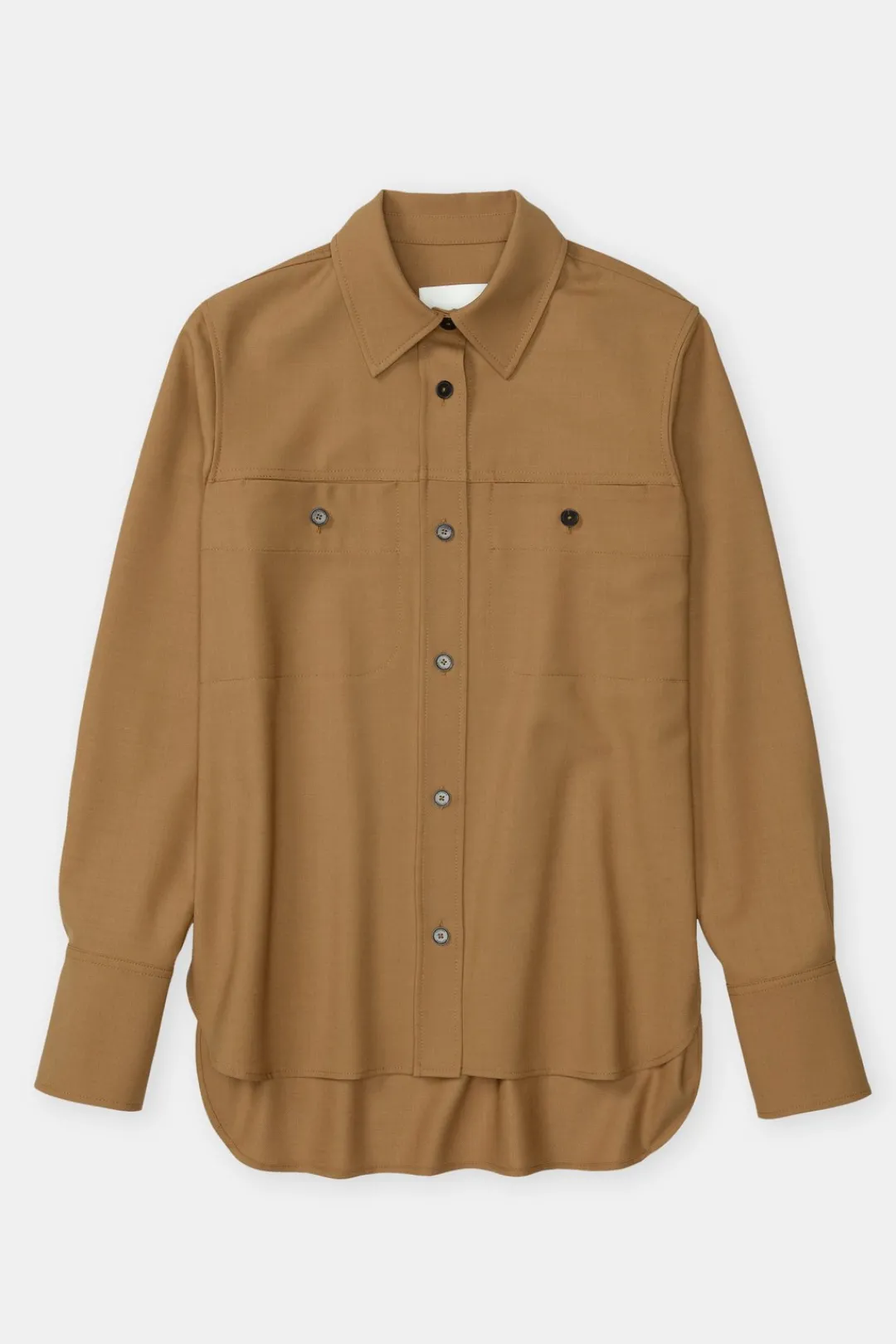 Closed Virgin wool blend shirt Tullamore brown Best