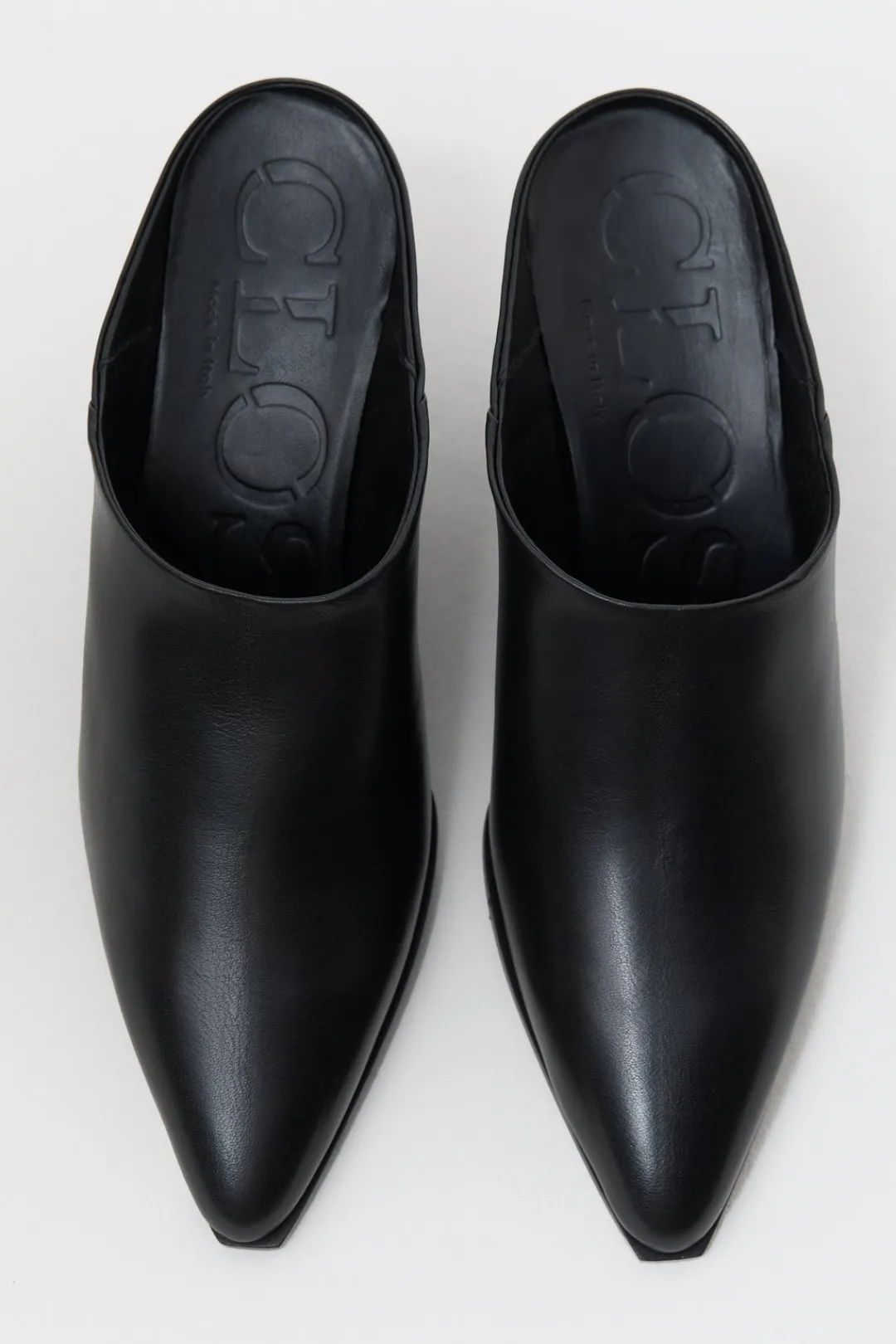 Closed Wedge mules Black Outlet
