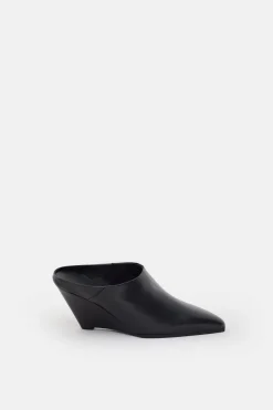 Closed Wedge mules Black Outlet