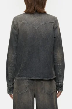 Closed Western denim blouse Dark grey Best