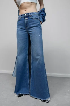 Closed Wide Jeans - Style Name Glow-up Mid blue Online
