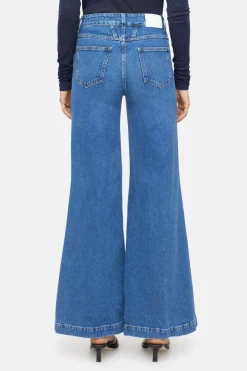 Closed Wide Jeans - Style Name Glow-up Mid blue Outlet