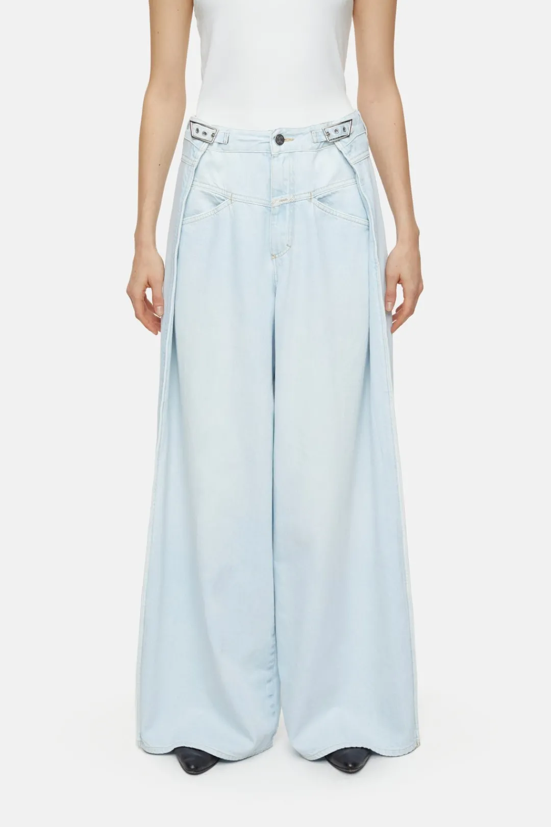 Closed Wide Jeans - Style Name Margo-X Light blue Discount