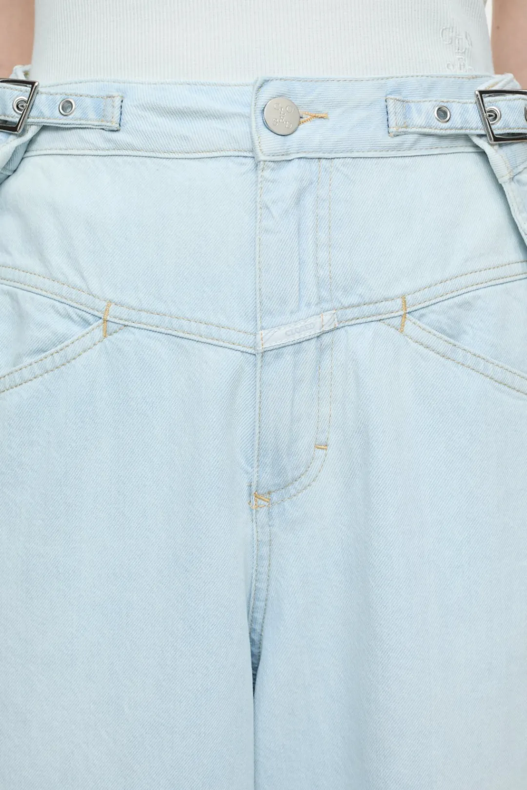 Closed Wide Jeans - Style Name Margo-X Light blue Discount