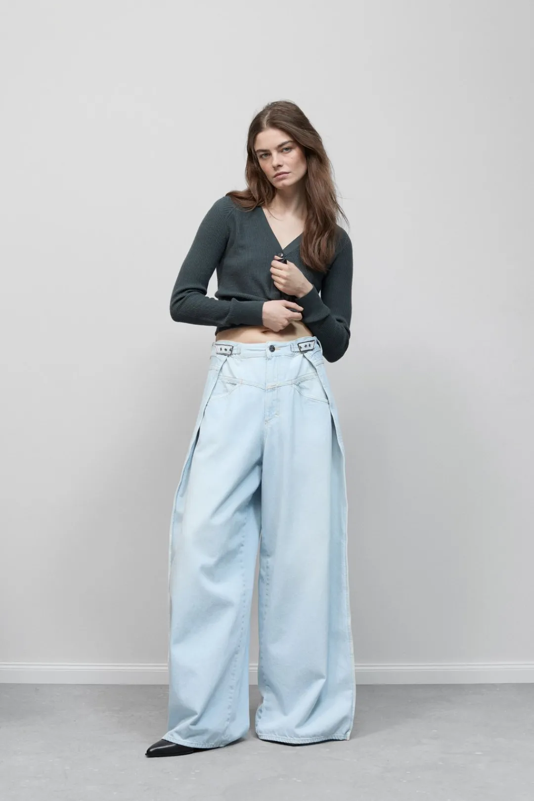 Closed Wide Jeans - Style Name Margo-X Light blue Discount