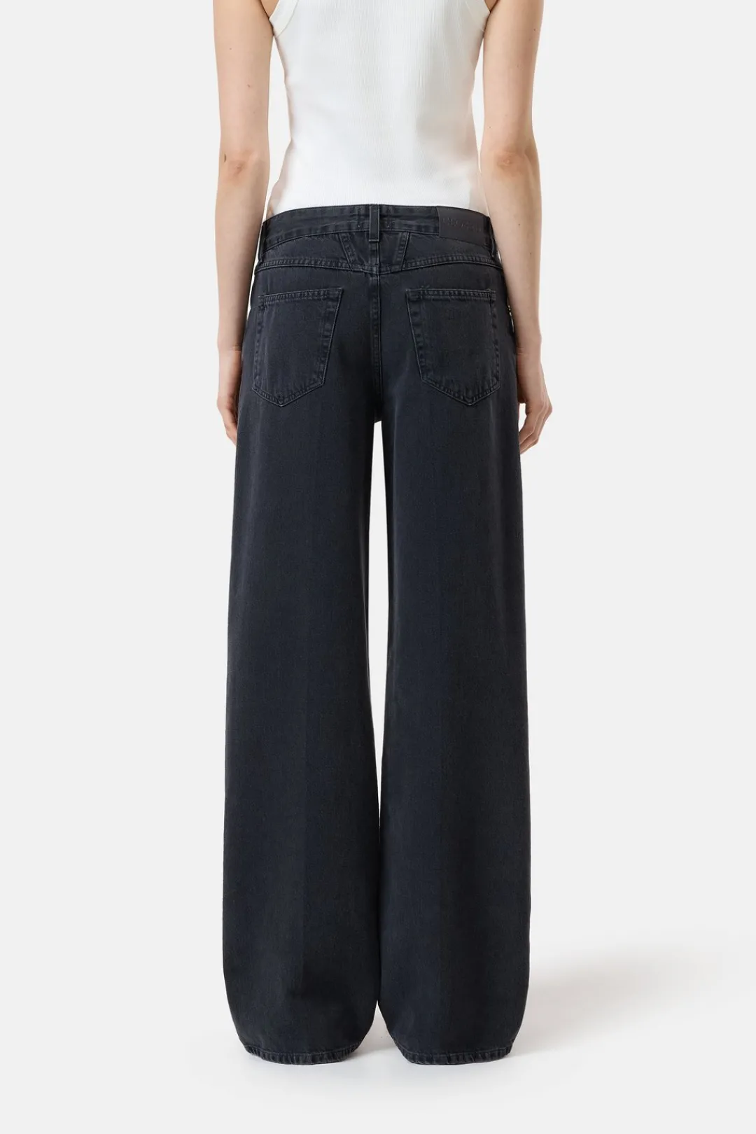 Closed Wide Jeans - Style Name Nikka Dark grey Discount