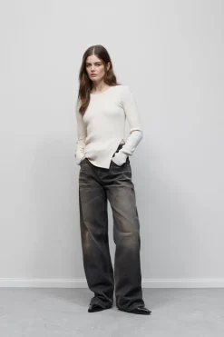 Closed Wide Jeans - Style Name Nikka Dark grey New