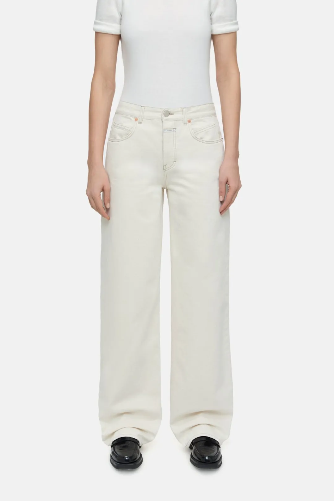 Closed Wide Jeans - Style Name Nikka Ivory Outlet