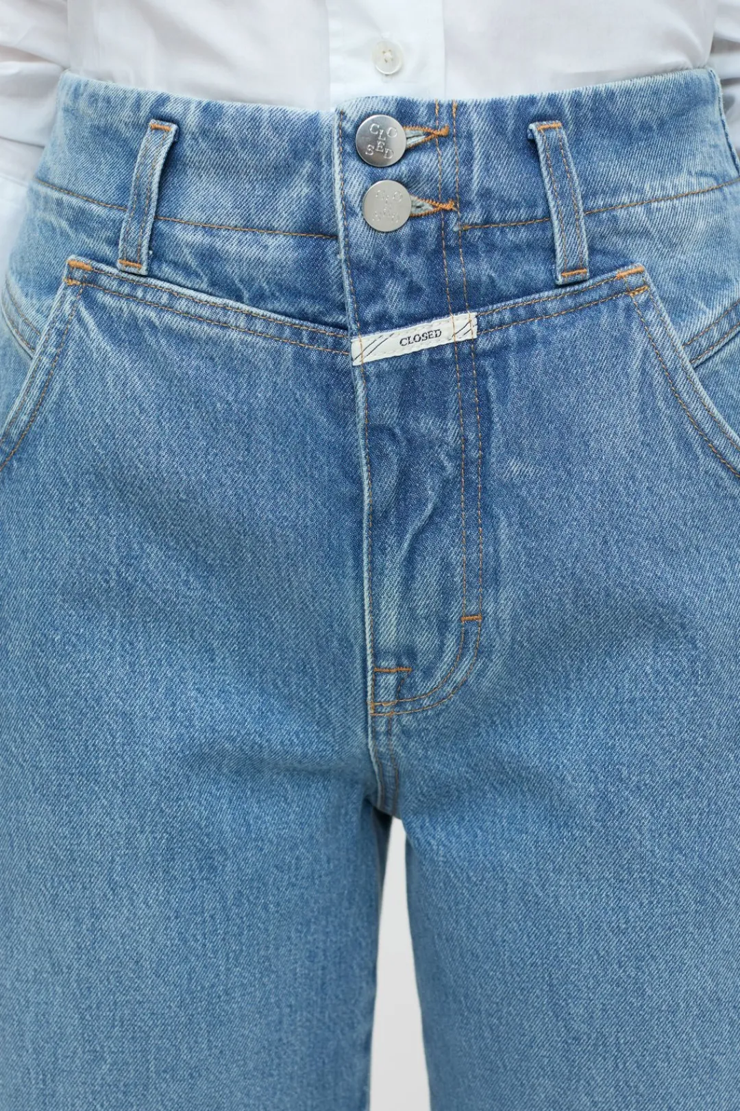 Closed Wide Jeans - Style Name Ridge-X Mid blue Best
